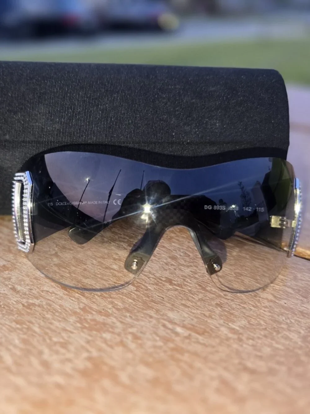 D&G Oversized Rhinestones Sunglasses